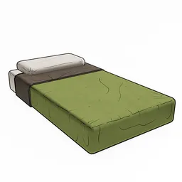Bed - Cartoon Style