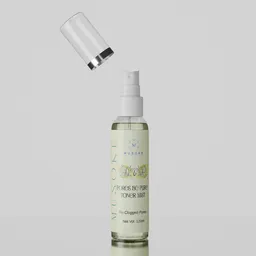Cosmetics toner mist white bg setup