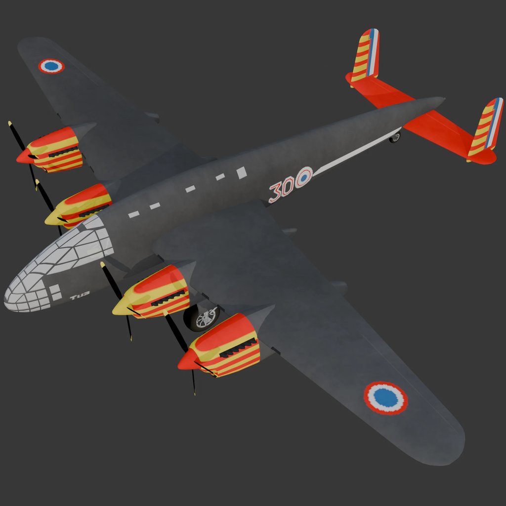 Breguet Bomber | Military Aircraft models | BlenderKit