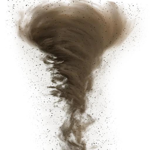 Realistic procedural desert tornado