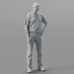Lowpoly Male Standing