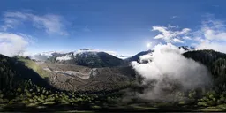 Aerial Landscape Dramatic Clouds