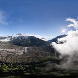 Aerial Landscape Dramatic Clouds