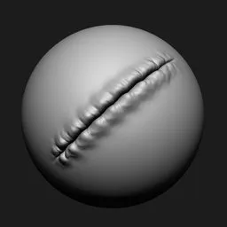 3D NS Swollen Cut sculpting brush for Blender, detailing creature horror features with precision.