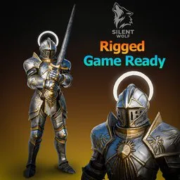 Sky Knight Rigged Animated
