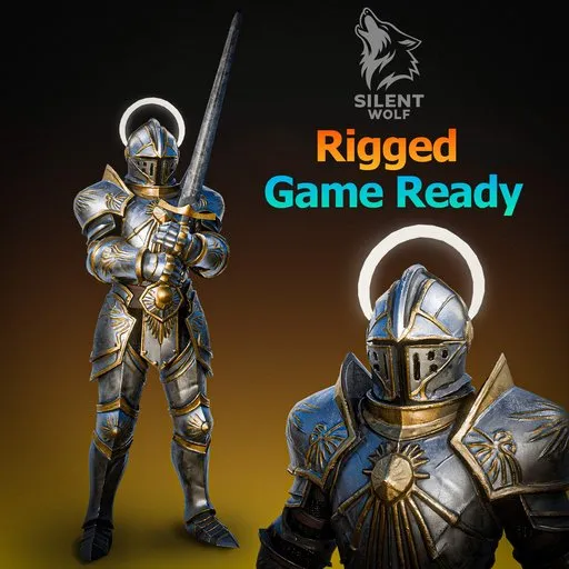 Sky Knight Rigged Animated