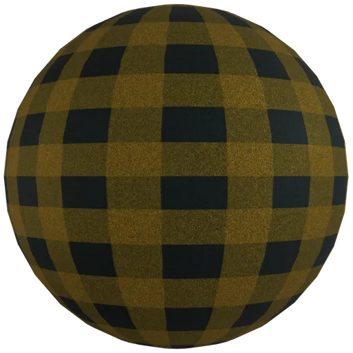 Yellow Checkered Fabric