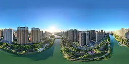 Highsky old building lake