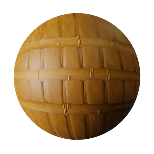 Stylized Woven Wood Planks