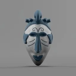Tribe Mask light blue white
