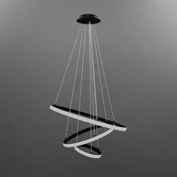 Dado 3 - Light LED Tiered Chandelier