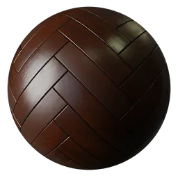 Parquet Wood Floor Dark Brown