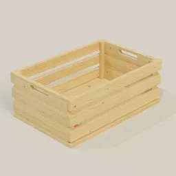 Rustic Pine Wooden Storage Crate