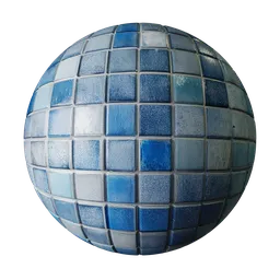 Old blue tiles