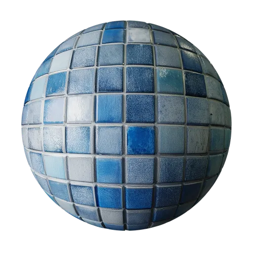 Old blue tiles