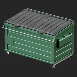 Urabn Green Large Garbage Can