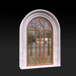 Classic Elaborate Art Nouveau Window