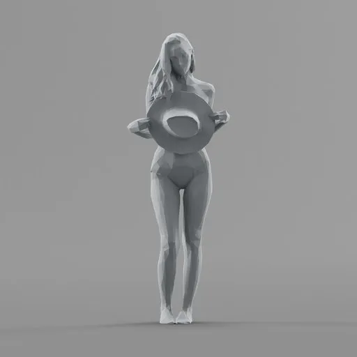Lowpoly Female Topless