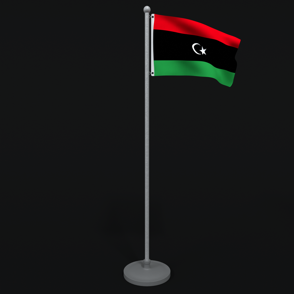 BlenderKit | Download the Animated Flag of Libya model