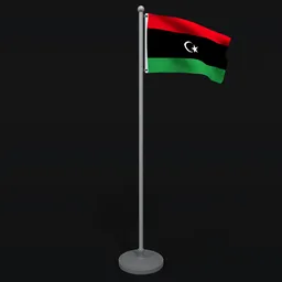 Animated Flag of Libya