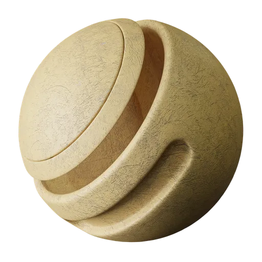 Yellow plaster stucco wall