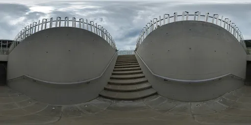 Cloudy stairwell HDR