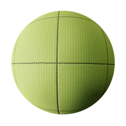 Lime Green Stitched Fabric