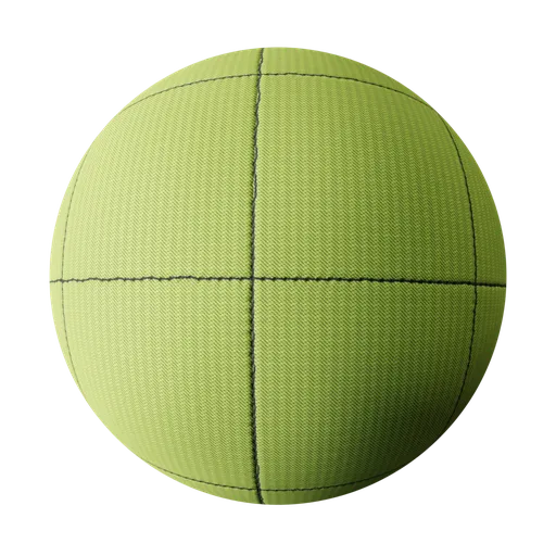 Lime Green Stitched Fabric