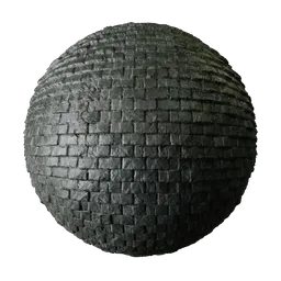 High-resolution PBR texture for 3D roofing, suitable for Blender and other 3D applications with detailed slate rock surface.