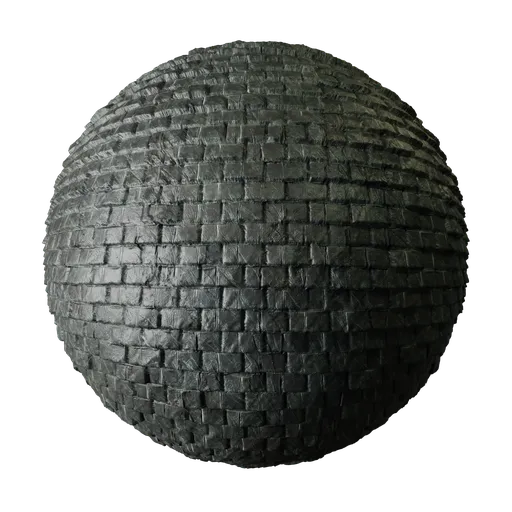 High-resolution PBR texture for 3D roofing, suitable for Blender and other 3D applications with detailed slate rock surface.