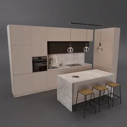 Modern Beige Kitchen