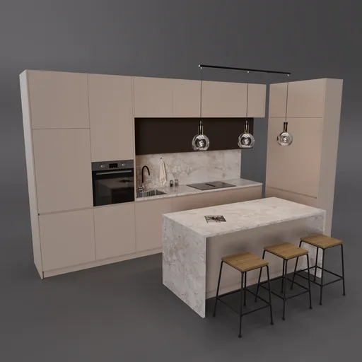 Modern Beige Kitchen