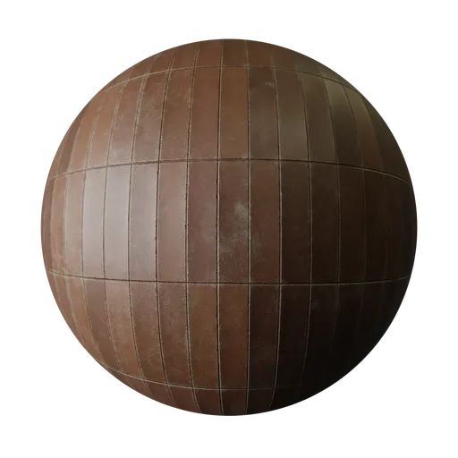 Worn brown tile