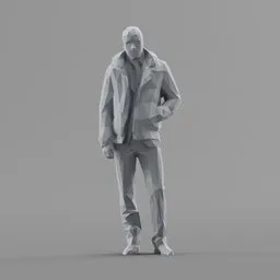 Lowpoly Male Standing