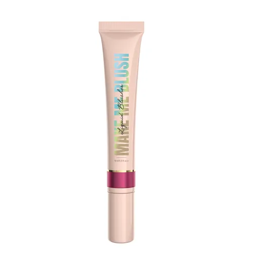 Cosmetics blusher tube white bg