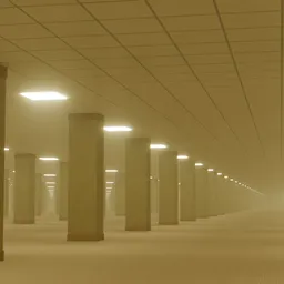 Backrooms Liminal Space Environment