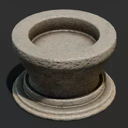 Stone Brazier Pillar