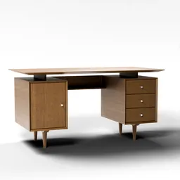 Elegant Wooden Desk Table