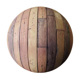 Wooden floor or wall