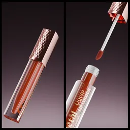 Liquid lipstick cap opening scene