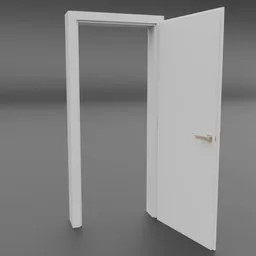 Simple white door