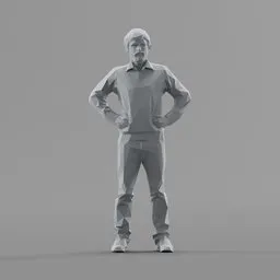 Lowpoly Male Standing