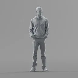 Lowpoly Male Standing
