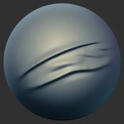 ER_Fabric Brush Flowing Curve Ripple