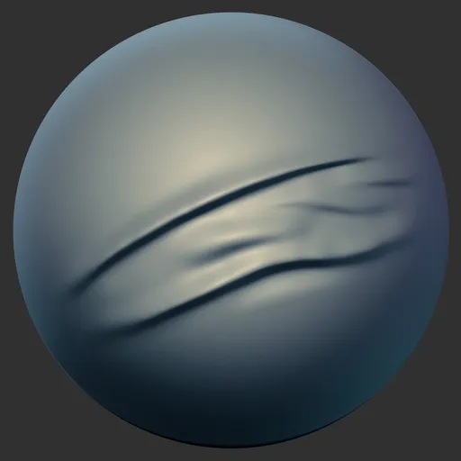 ER_Fabric Brush Flowing Curve Ripple