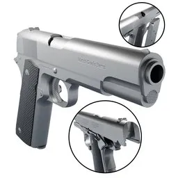 Pistol Rigged Silver