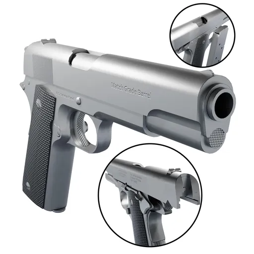 Pistol Rigged Silver
