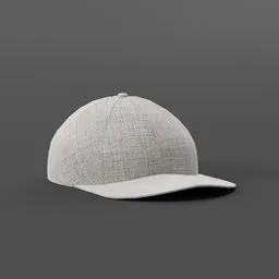 Realistic textured baseball cap 3D render for Blender, high-quality fashion accessory model.