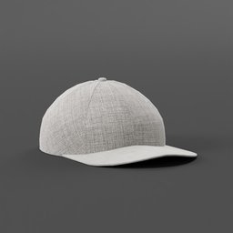 Baseball Cap With Grey Fabric