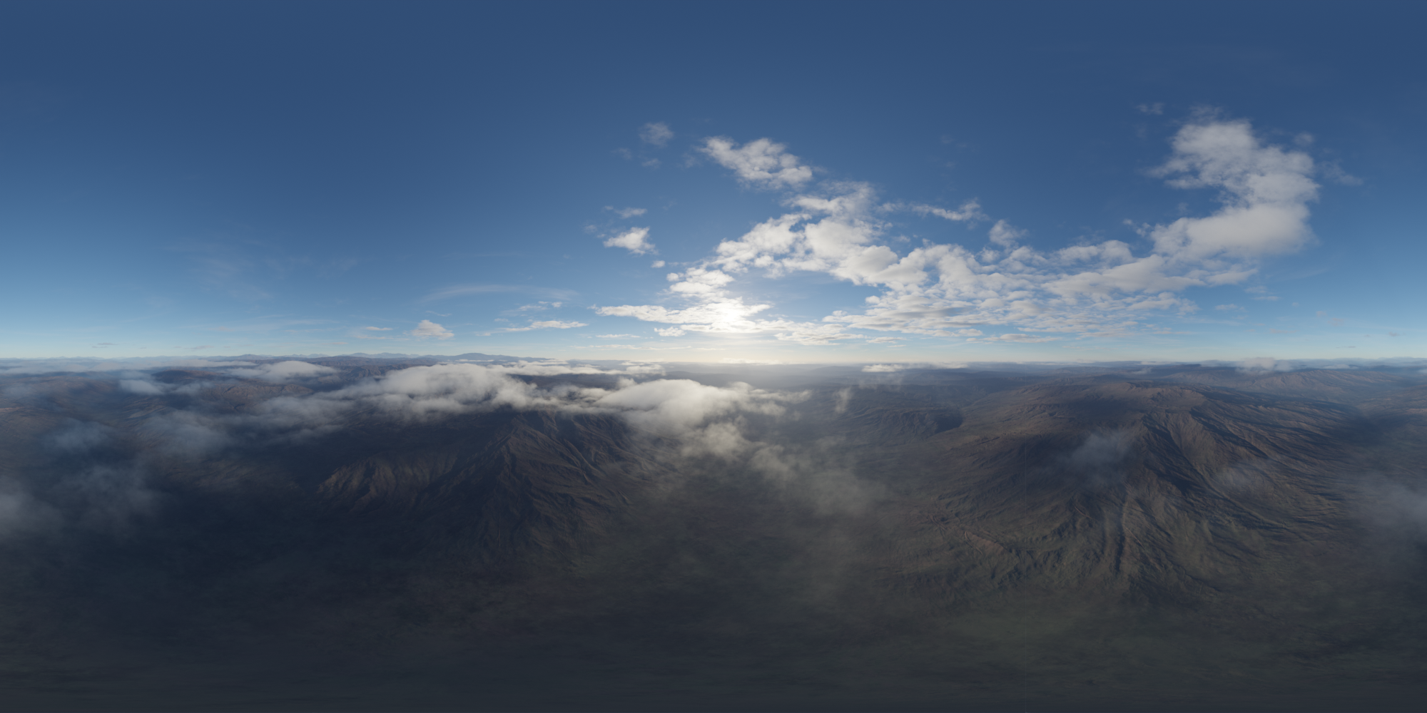 Aerial Mountain Landscape Day | Landscapes HDRis | BlenderKit